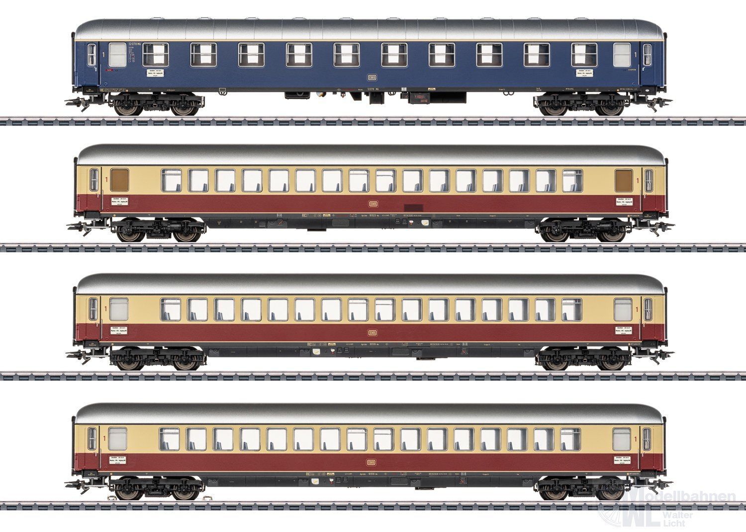 Märklin 43778 - INSIDER Schnellzugwagen Set DB Ep.III 4.tlg. H0/WS