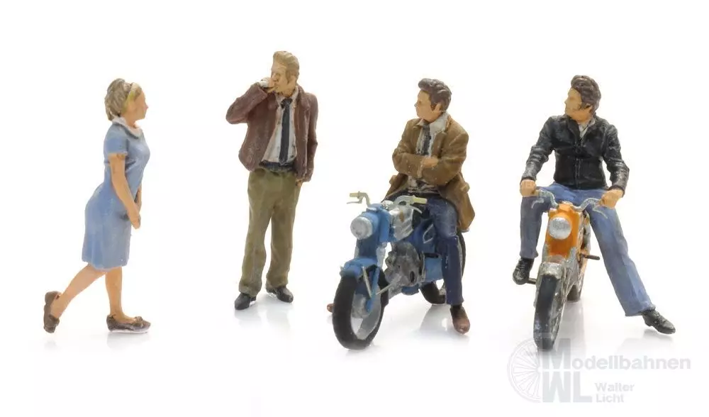 ARTITEC b.v. 5870160 - Halbstarke auf Zündapp-Mopeds H0 1:87