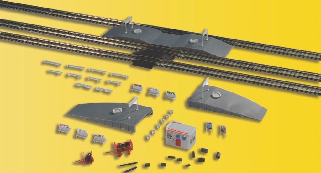 Kibri 37755 - Deko-Set rund um den Bahnsteig N 1:160