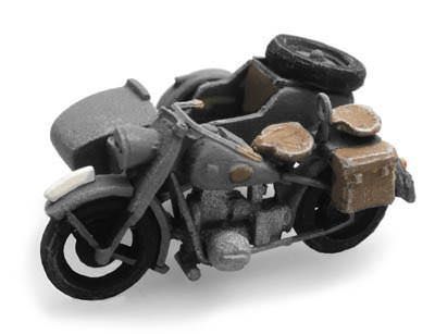 ARTITEC b.v. 387.44-GR - Motaorrad BMW R 75+Beiwagen grau Deutsche Wehrmacht H0 1:87 ARTITEC b.v. 387.44-GR - Motaorrad BMW R 75+Beiwagen grau Deutsche Wehrmacht H0 1:87