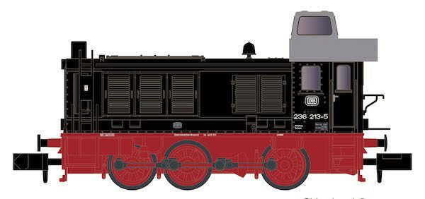 Hobbytrain 28251 - Diesellok BR 236 DB Ep.IV Dachkanzel N 1:160
