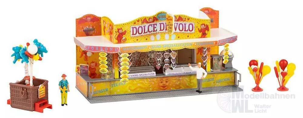 Faller 140474 - Süßigkeitenbude und Ballonkünstler H0 1:87