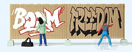 Preiser 10334 - Graffiti-Künster H0 1:87