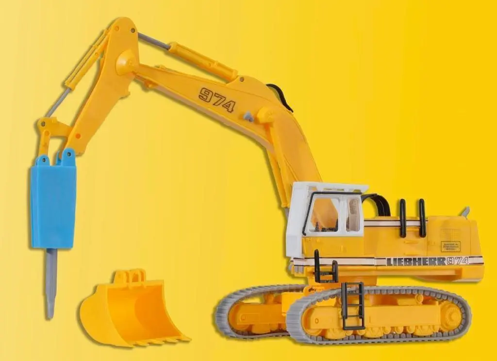 Kibri 11271 - LIEBHERR 974 mit Abbruchmeißel und Schutzkäfig H0 1:87