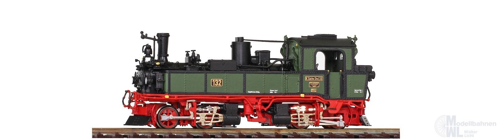 Bemo 1016892 - Dampflok K.Sä.Sts.B. Ep.V/VI132 sä.IV K Fertigmodell H0e