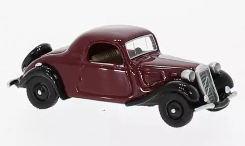 BoS-Models 87521 - Citroen Traction Avant Faux Cabriolet dunkelrot schwarz H0 1:87