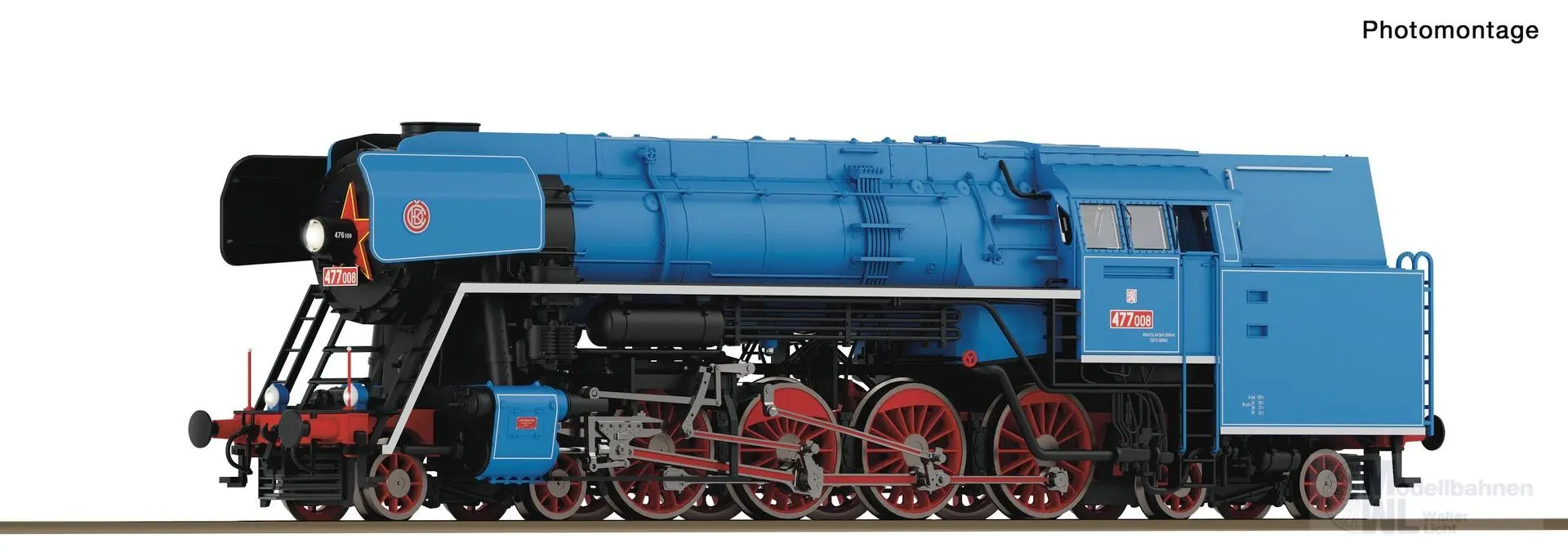 Roco 7120033 - Dampflok Rh 477 CSD Ep.III H0/WS Sound Rauch