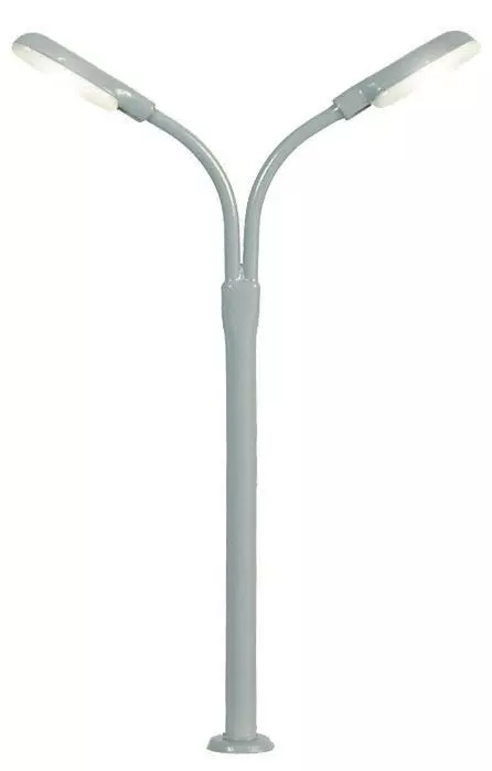 Viessmann 6495 - Peitschenleuchte doppelt LED weiß N 1:160