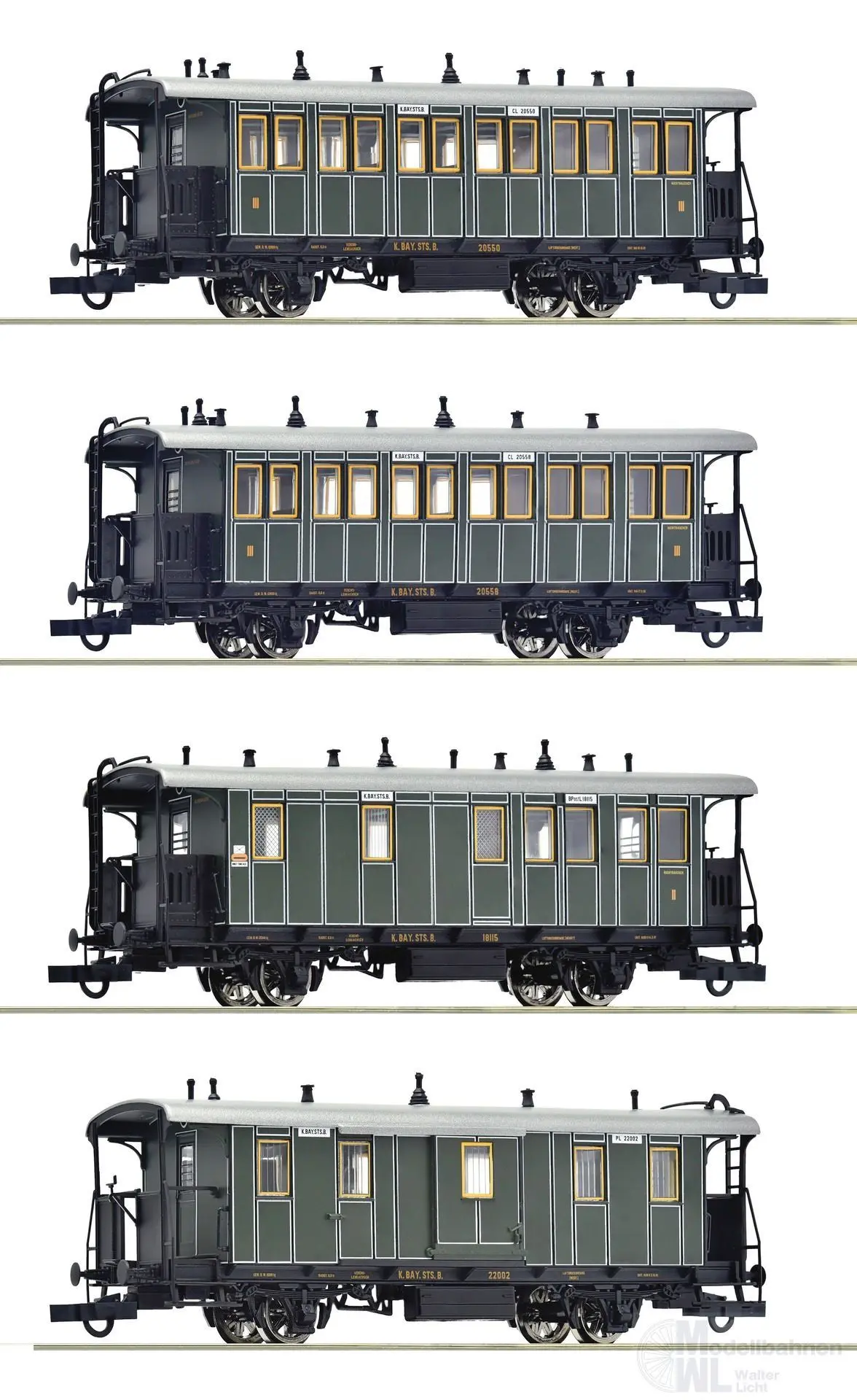 Roco 6200197 - Lokalbahn K.Bay.Sts.B. Ep.I 4.tlg. H0/GL