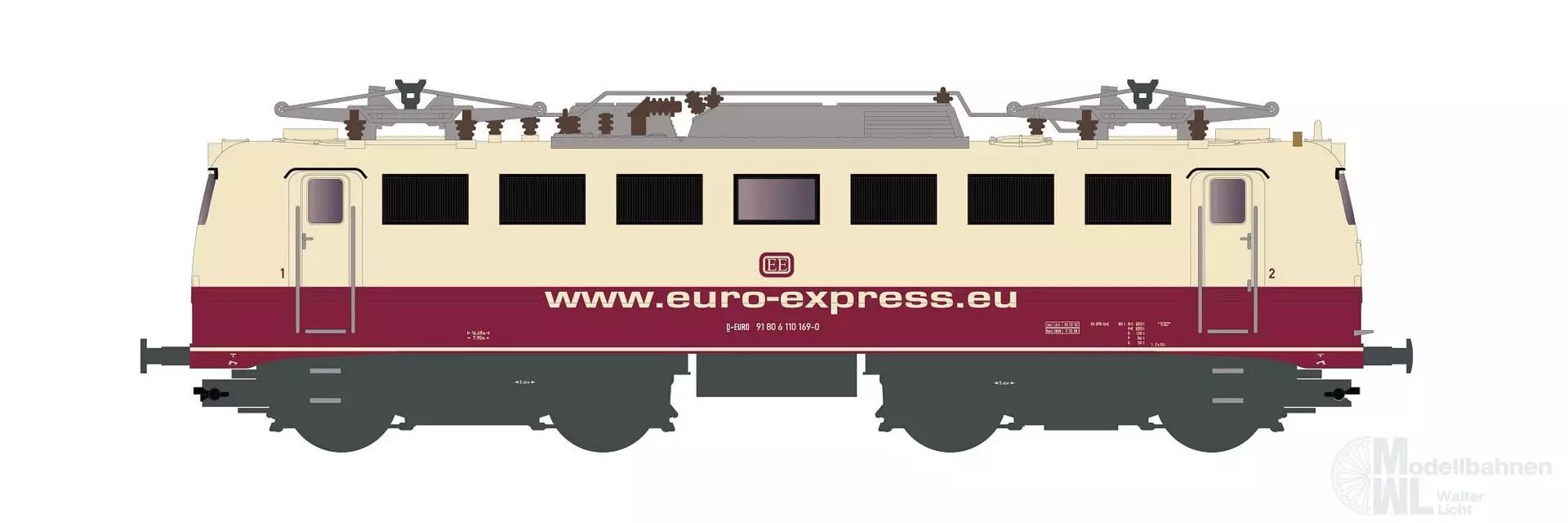 Hobbytrain 28113 - E-Lok BR 110 Euro-Express Ep.VI N 1:160