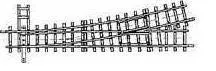 Bemo 4209000 - Weiche links hand 12° 127 mm gekürzt R515 H0m