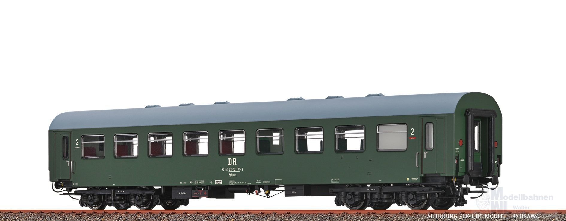 Brawa 65094 - Personenwagen Bghw DR Ep.IV N 1:160