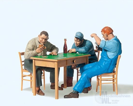 Preiser 45141 - Beim Kartenspiel Spur G Preiser 45141 - Beim Kartenspiel Spur G