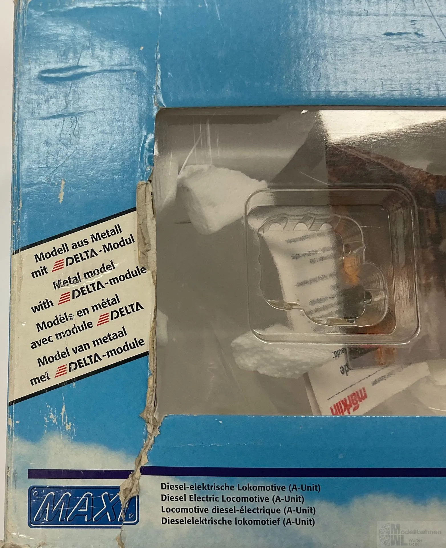 Märklin 54301 - MÄRKLIN MAXI - Diesellok F7 Santa Fe Set aus 54301 / 54302 Spur 1