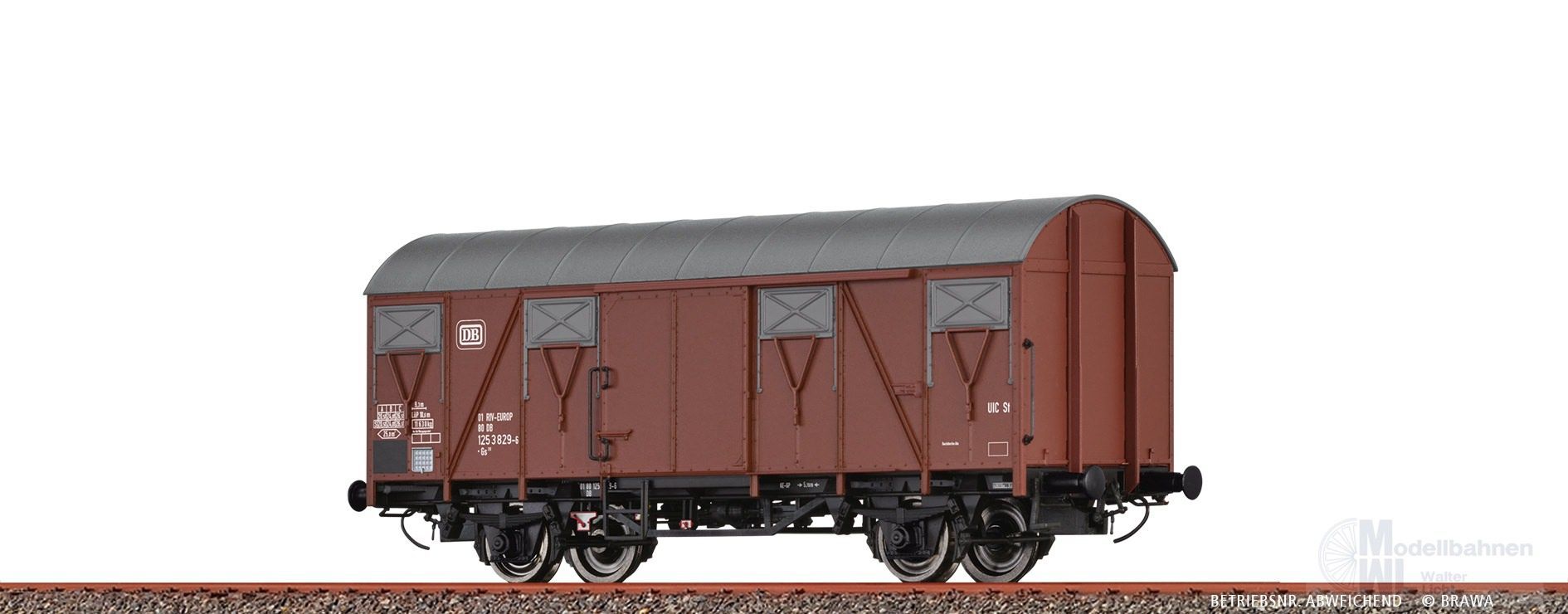 Brawa 50144 - Güterwagen ged. DB Ep.IV Gs212 H0/GL Brawa 50144 - Güterwagen ged. DB Ep.IV Gs212 H0/GL