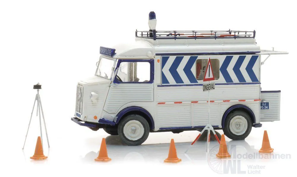 ARTITEC b.v. 387.689 - Citroën HY Unfallhilfswagen Polizei Fertigmodell H0 1:87