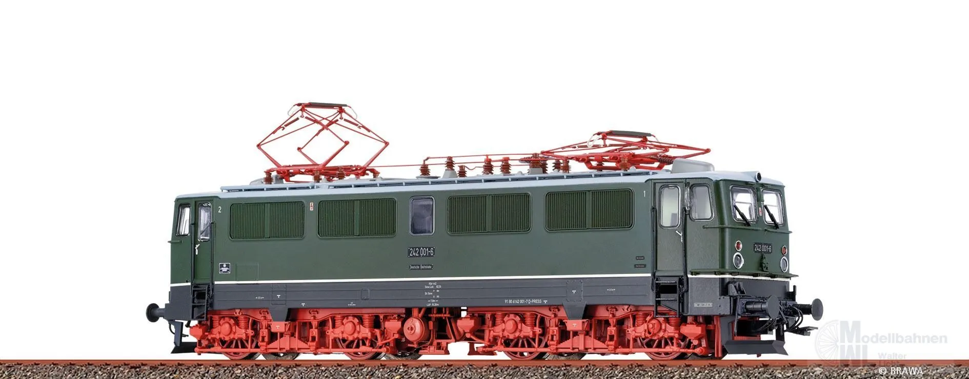 Brawa 58227 - E-Lok BR 242 001-6 Pressnitztalbahn Ep.VI H0/GL