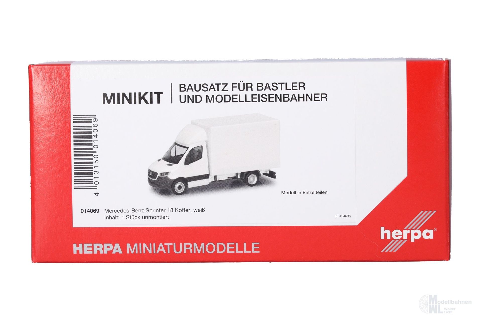 Herpa 014069 - MiKi Mercedes-Benz Sprinter 18 Kasten H0 1:87 Herpa 014069 - MiKi Mercedes-Benz Sprinter 18 Kasten H0 1:87