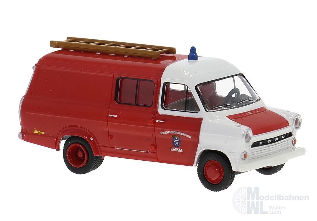 Brekina 34169 - Ford Transit der hessischen Landesfeuerwehrschule H0 1:87