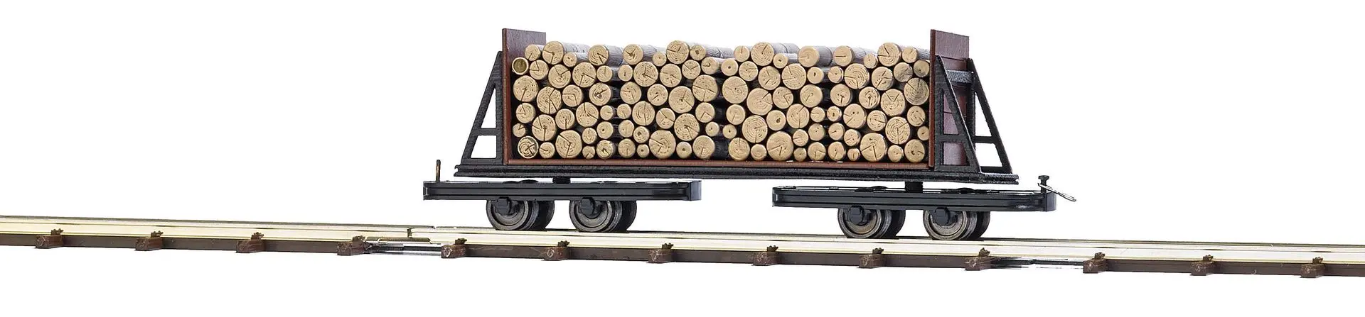 Busch 12247 - Flachwagen mit Holzladung H0 1:87