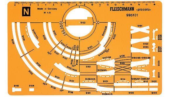 Fleischmann 995101 - Gleisplanschablone neu N 1:160