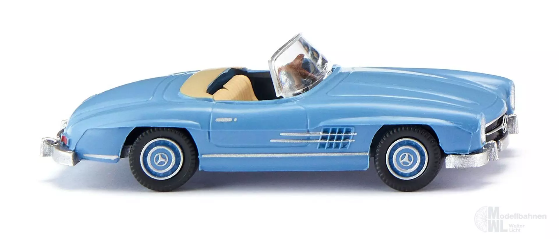 Wiking 023301 - Mercedes-Benz 300 SL Cabrio - hellblau H0 1:87