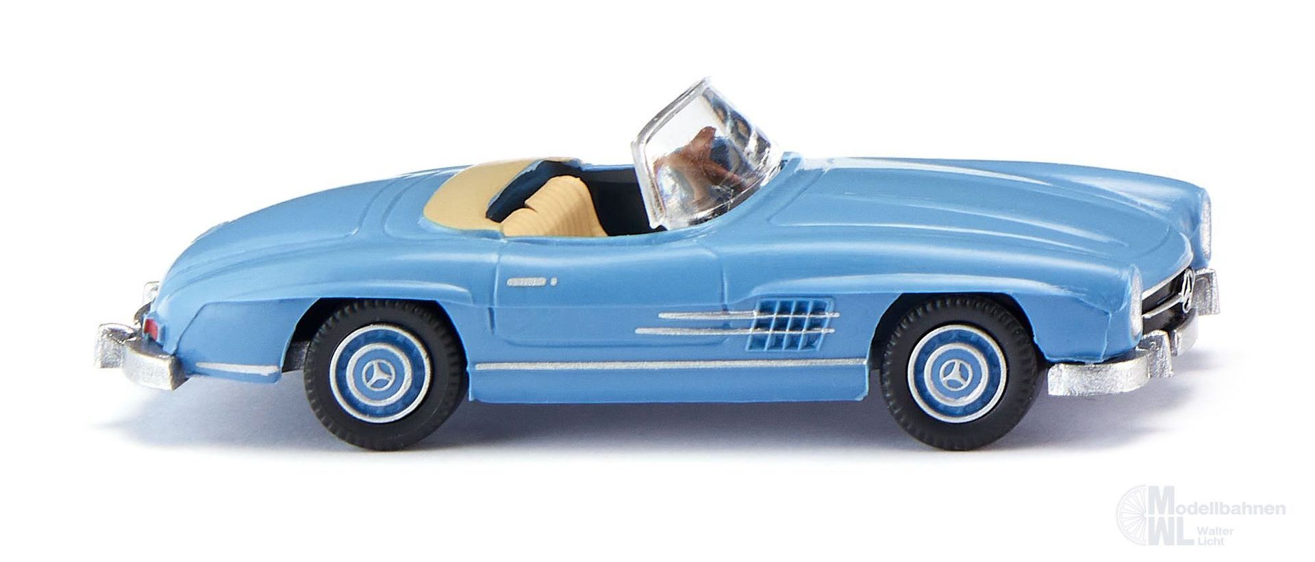 Wiking 023301 - Mercedes-Benz 300 SL Cabrio - hellblau H0 1:87