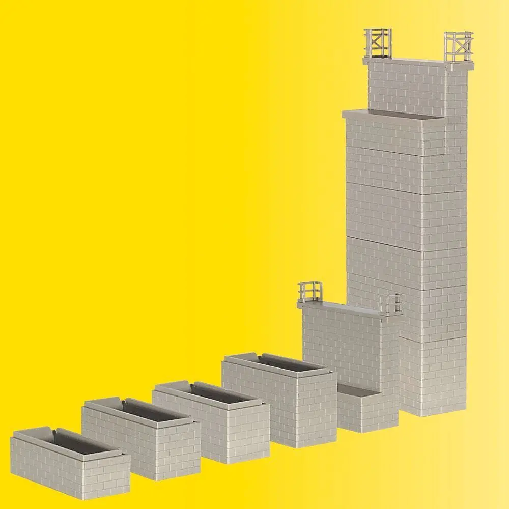 Kibri 39750 - Universal-Brückenköpfe gemauert 2 Stück H0 1:87