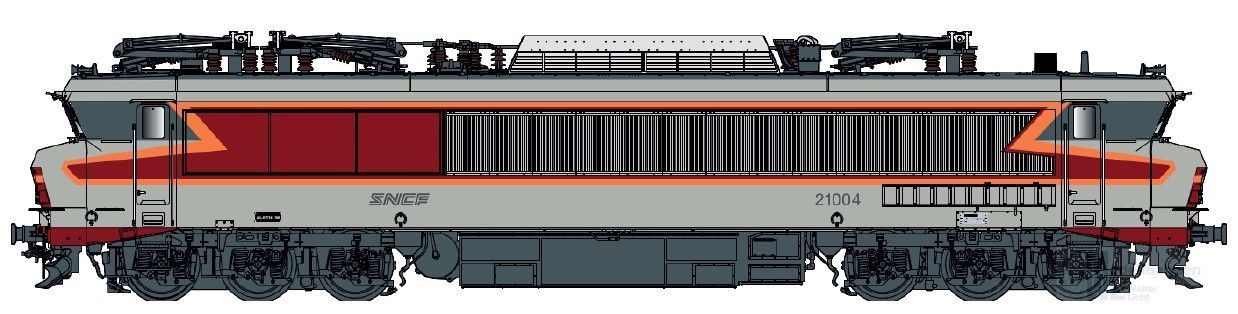 LS Models 10338 - E-Lok CC 21004 SNCF Ep.IV Arzens H0/GL