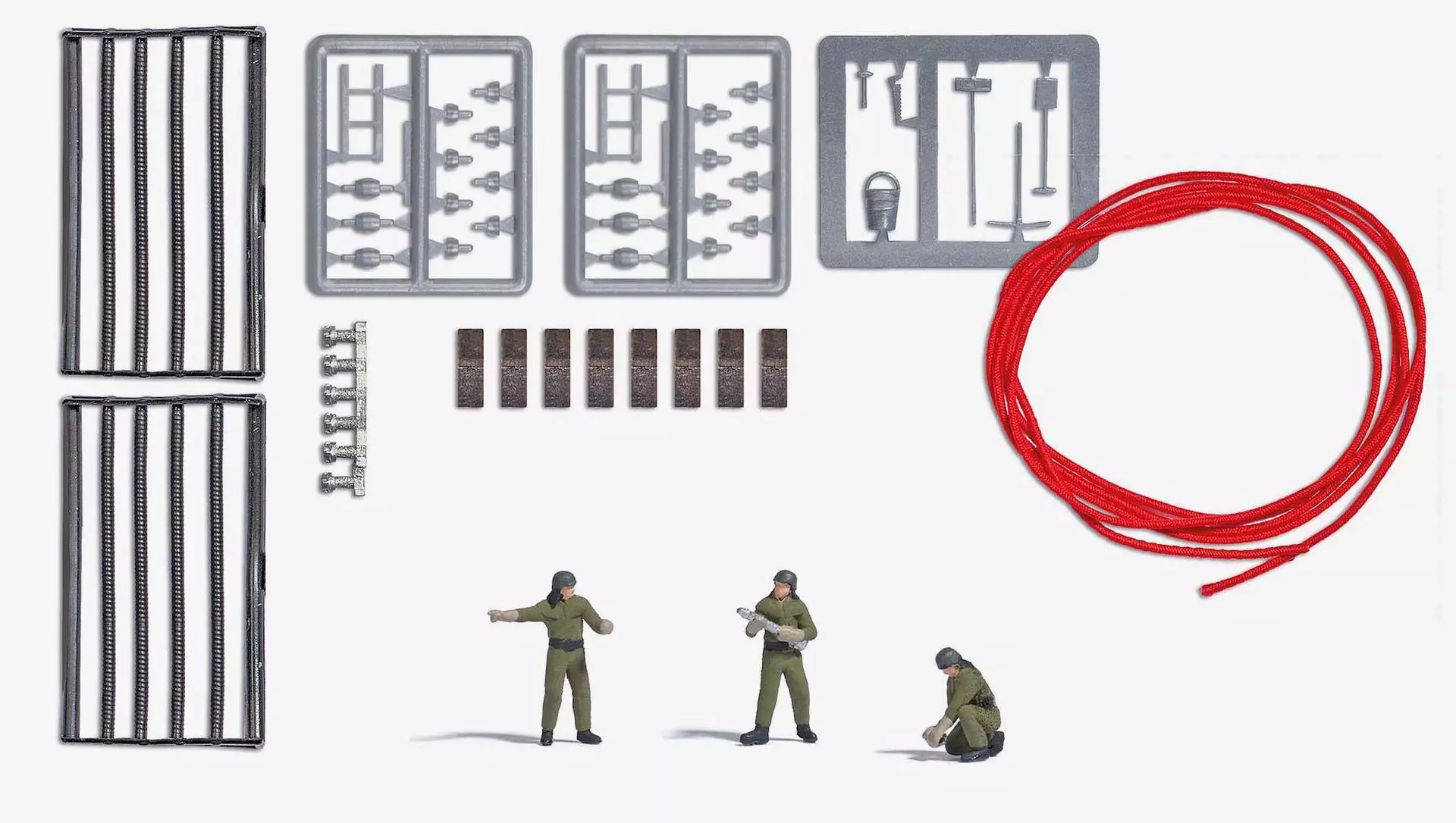 Busch 7960 - A-Set: FW Mannschaft H0 1:87