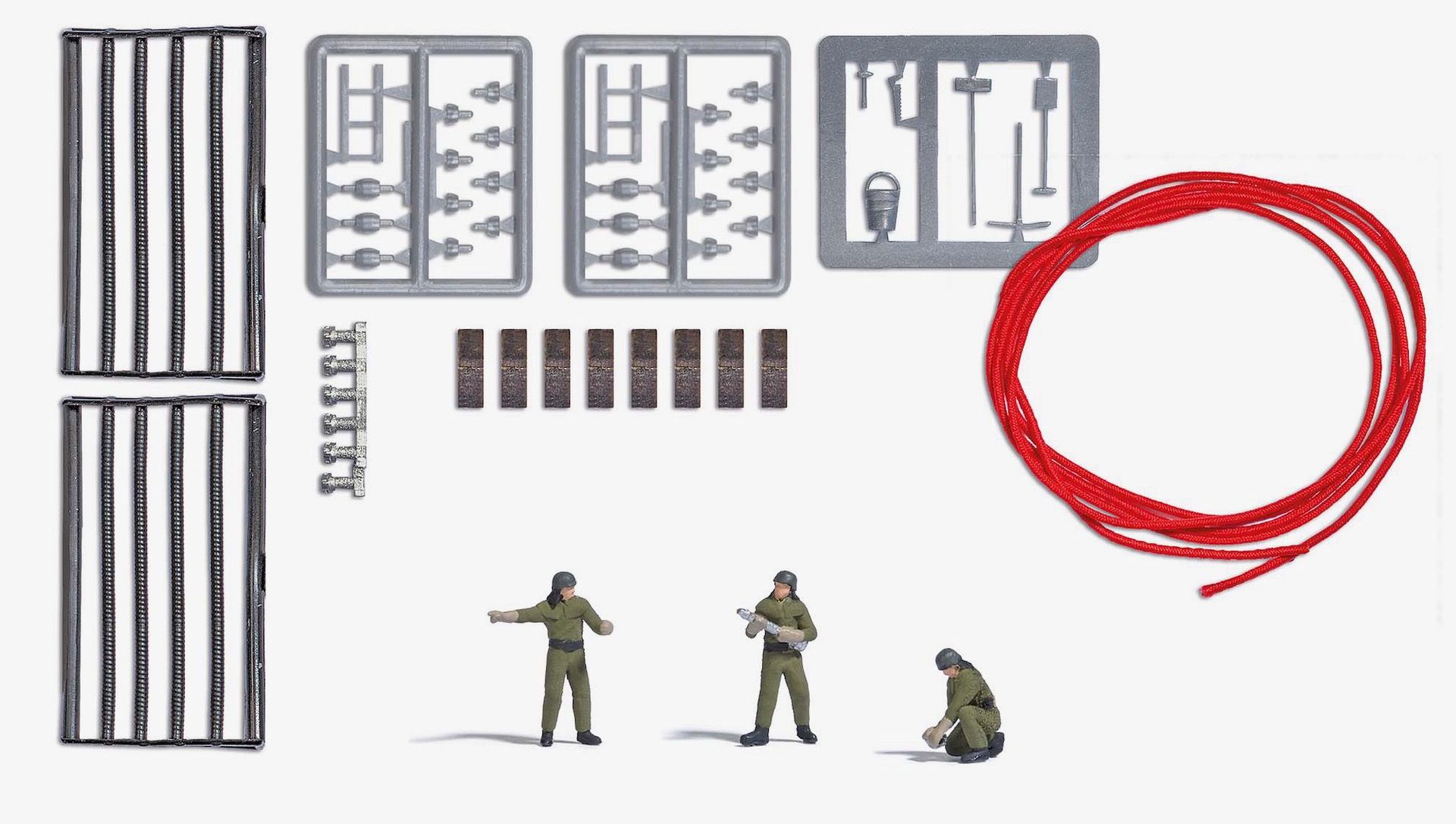 Busch 7960 - A-Set: FW Mannschaft H0 1:87