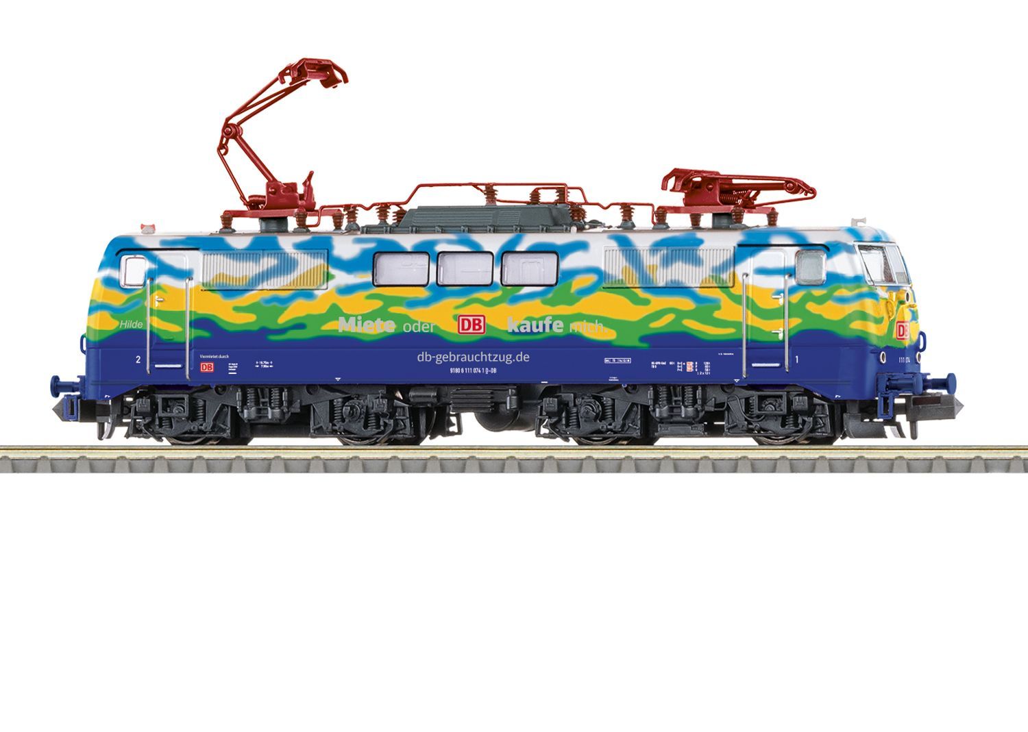 Trix 16727 - E-Lok BR 111 074-1 DB Ep.VI Touristik Lok Hilde N 1:160 Sound