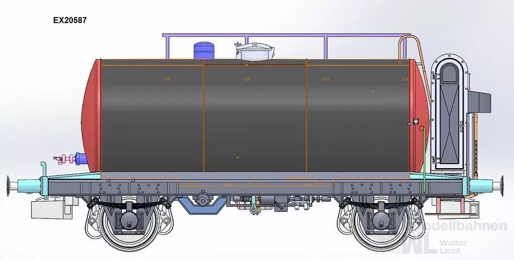 Exact Train 20587 - Kesselwagen NS Ep.III 24m3 Uerdinger Pieter Bon H0/GL