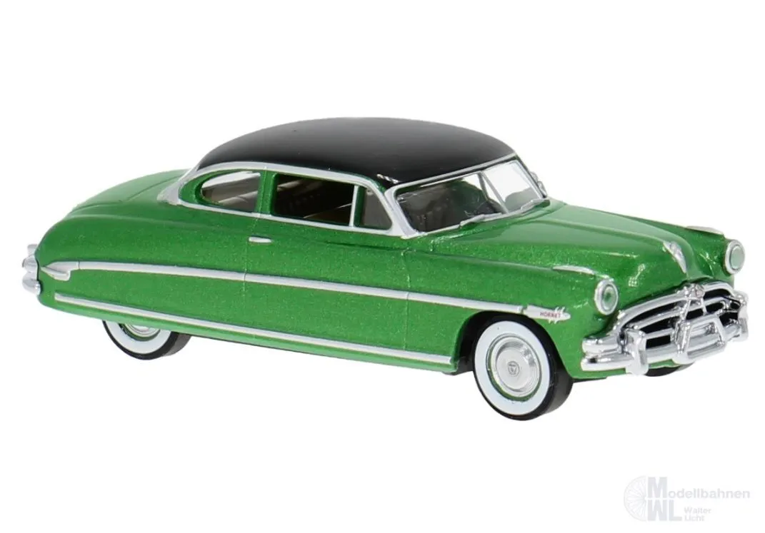 Brekina 18506 - Hudson Hornet in grün-metallic/schwarz H0 1:87