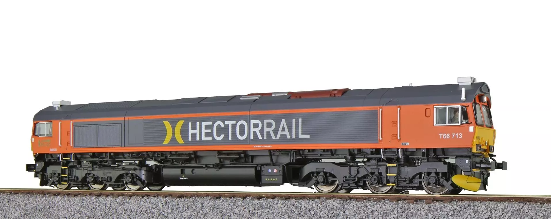 ESU 31284 - Diesellok Hectorrail T66 713 Ep.VI grau/orange H0/GL/WS