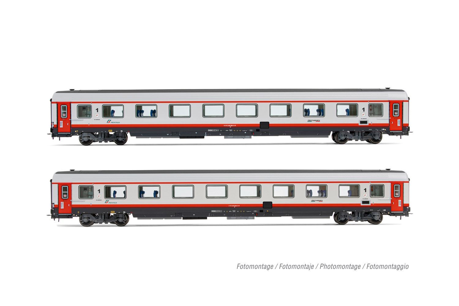 Rivarossi 4351 - Personenwagen Set FS Ep.VI 2.tlg. H0/GL
