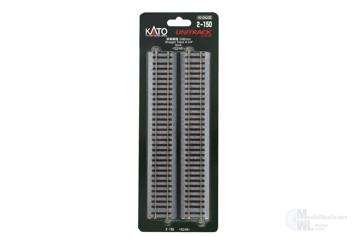 Kato 2-150 - Gleis gerade 246 mm H0 1:87 Kato 2-150 - Gleis gerade 246 mm H0 1:87