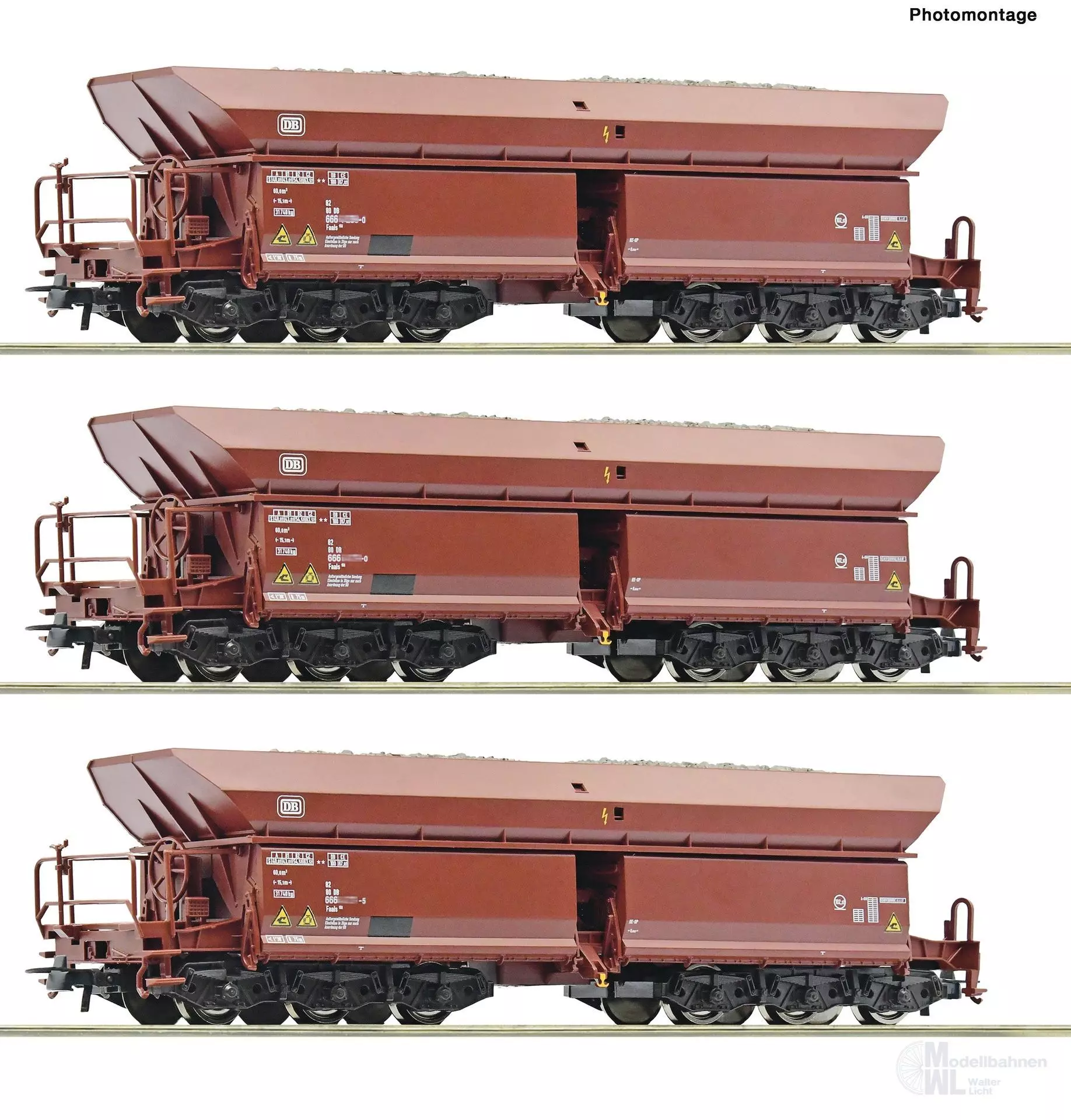 Roco 77031 - Erzwagen Set DB Ep.IV 3.tlg. H0/GL