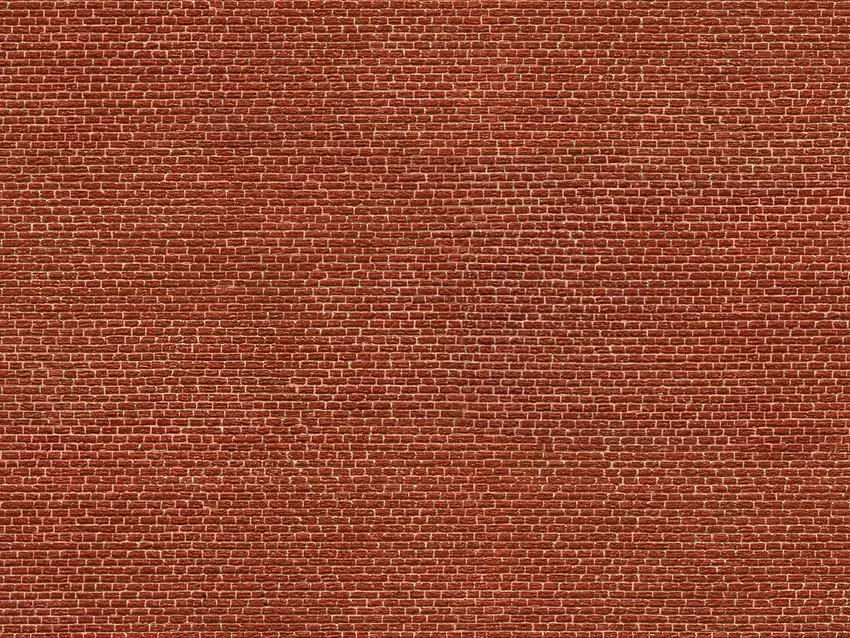 Noch 56610 - 3D-Kartonplatte Klinker rot H0 1:87