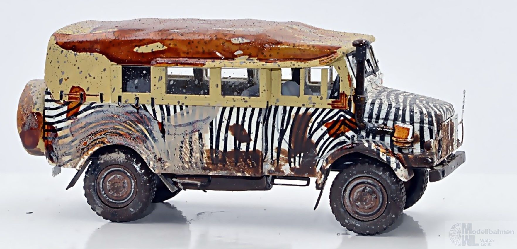 NPE NA99218 - Borgward B 2000 D Zebra verschmutzt 1:87 NPE NA99218 - Borgward B 2000 D Zebra verschmutzt 1:87