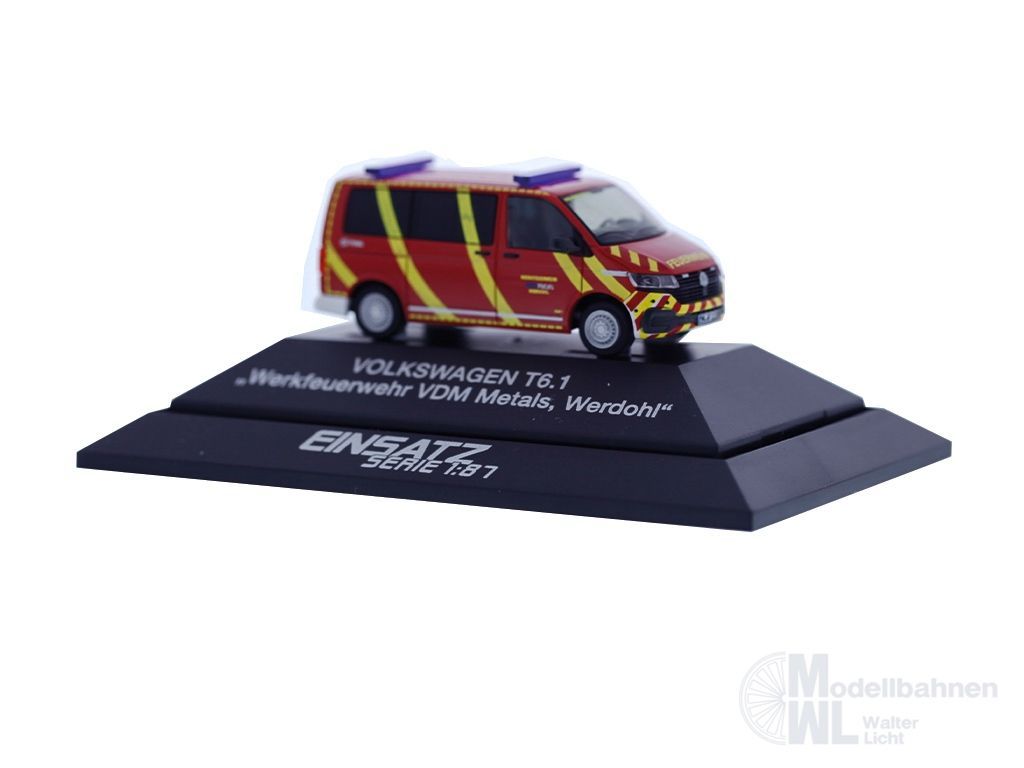 Rietze 53955 - Volkswagen T6.1 Werksfeuerwehr VDM Metals Werdohl H0 1:87