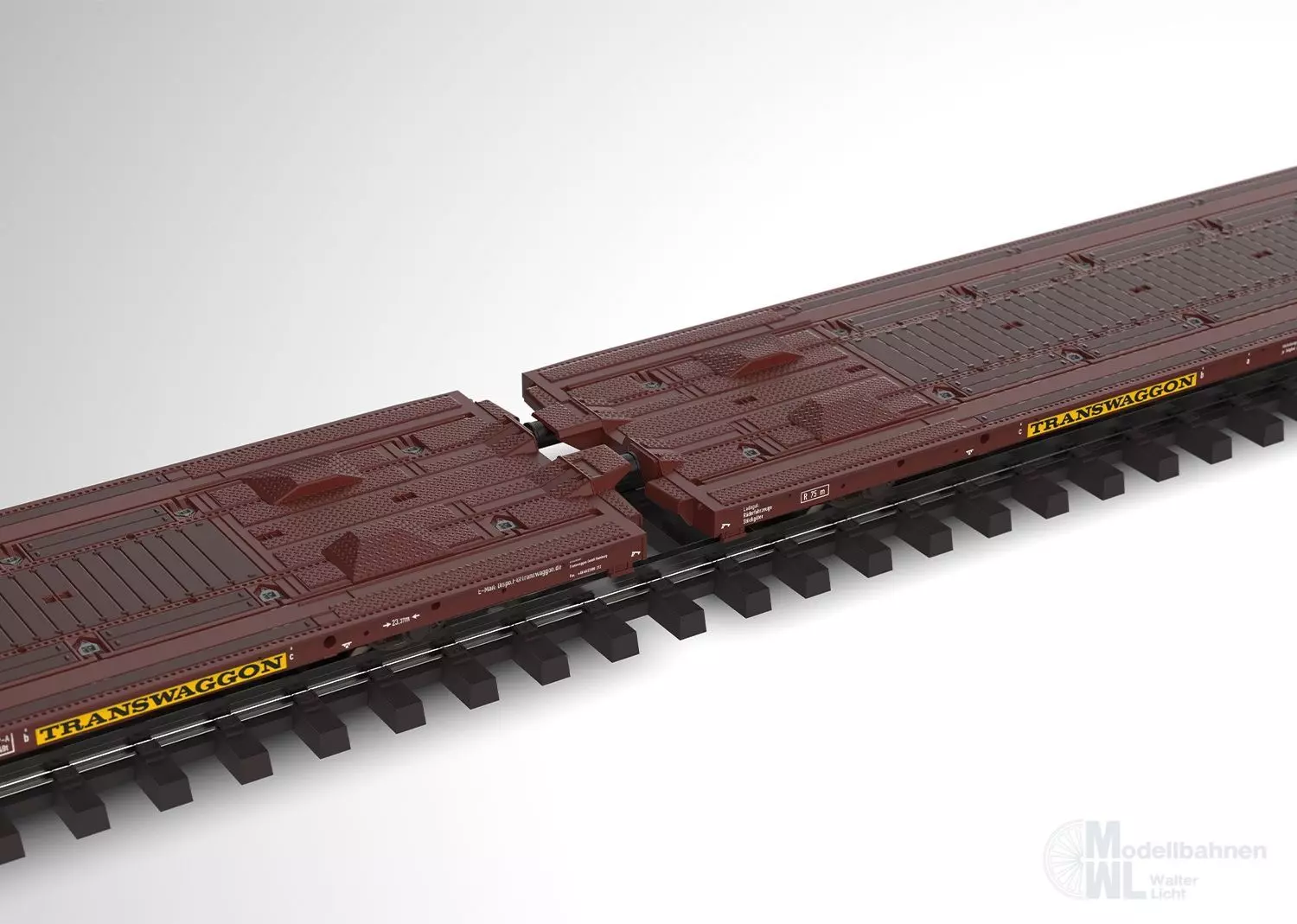 Märklin 47430 - Flachwagen-Set DB AG Ep.VI Laads 800B beladen mit Ford Transit H0/WS