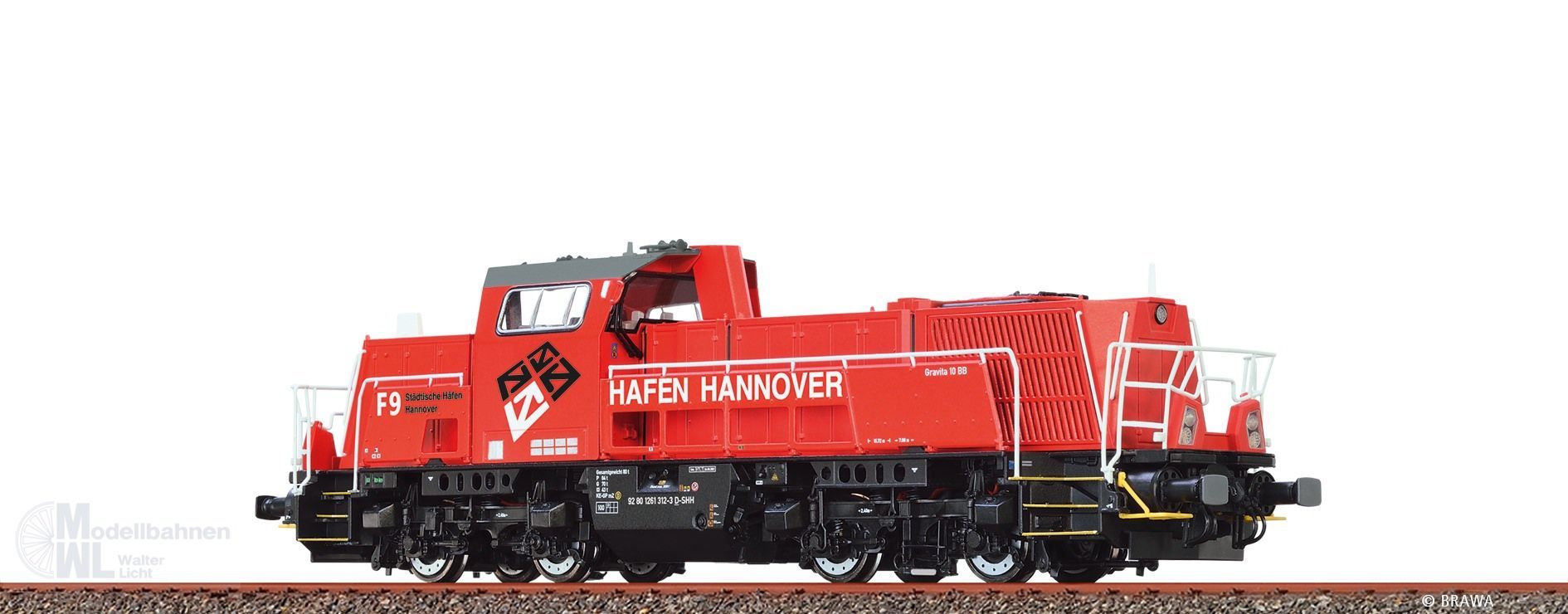 Brawa 70111 - Diesellok Gravita® BR 261 Städtische Häfen Hannover Ep.VI H0/WS DIGITAL E