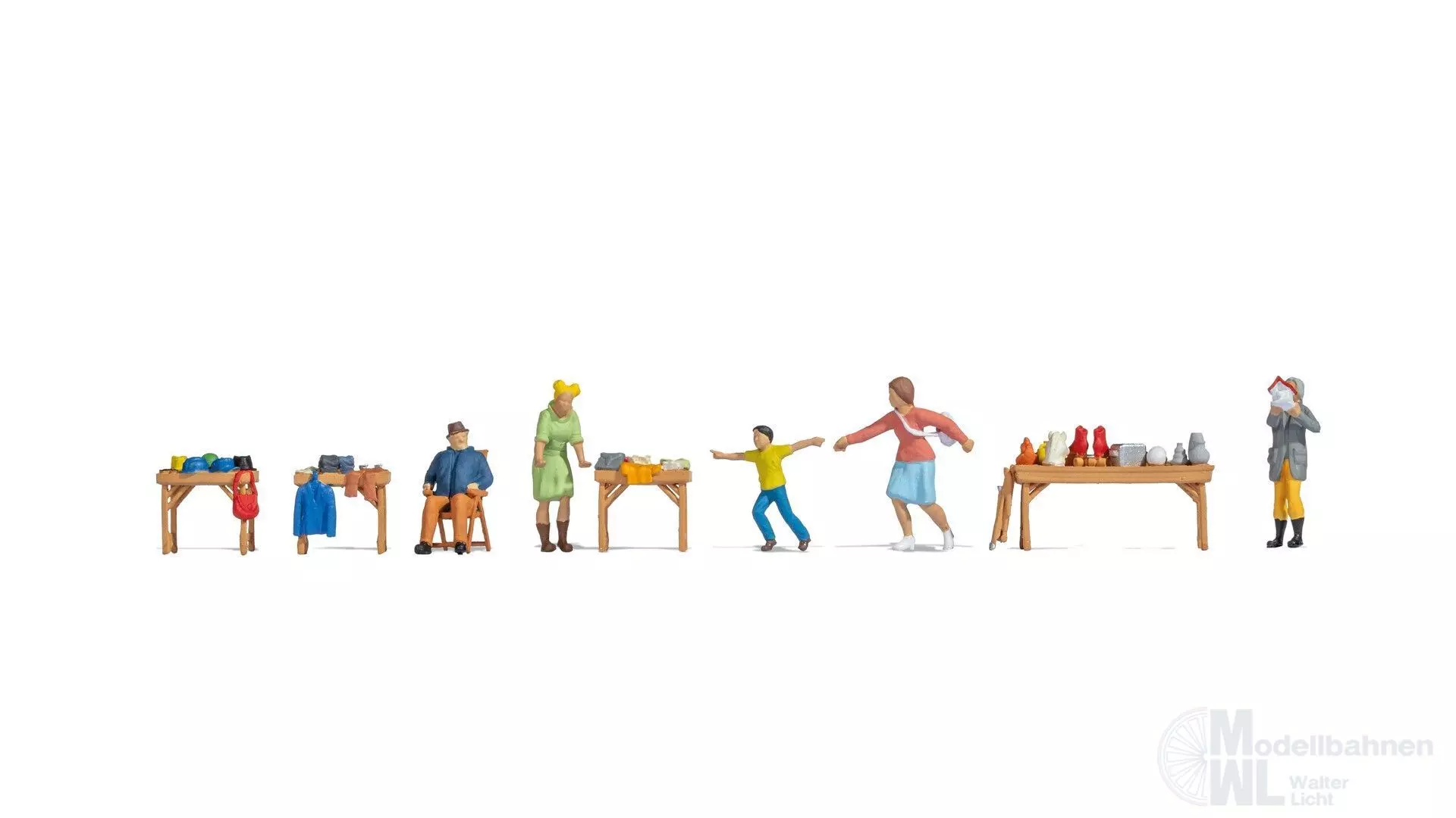 Noch 16281 - Figuren-Themenwelt Flohmarkt H0 1:87