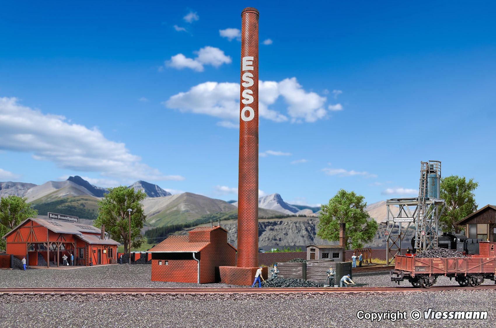 Vollmer 46017 - Kamin für Kesselhaus H0 1:87