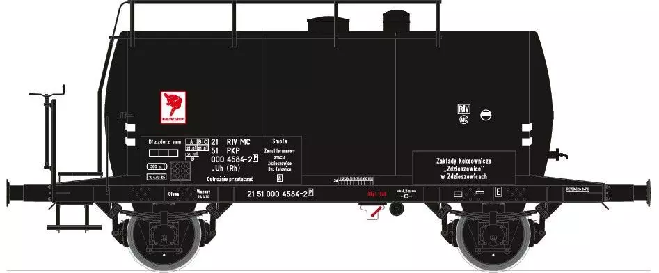 Exact Train 20646 - Kesselwagen PKP Ep.IV Teer schwarz H0/GL