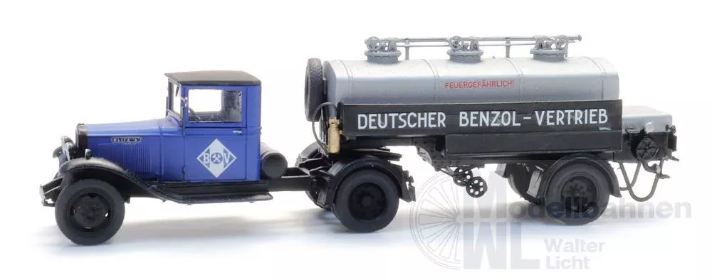 ARTITEC b.v. 387629 - Opel Blitz 6 Tanklaster Aral H0 1:87