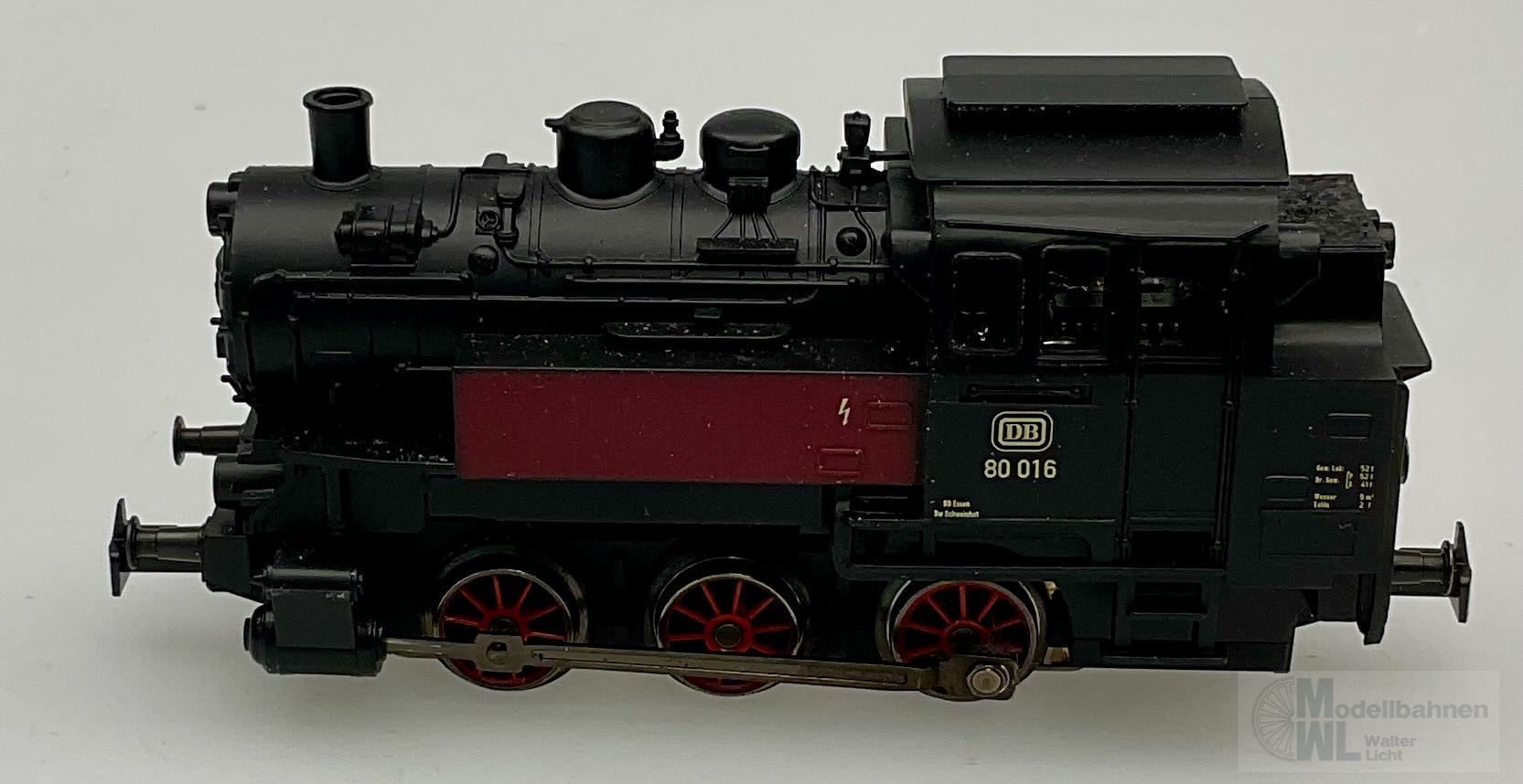 Märklin 29230 - MÄRKLIN - Dampflok BR 80 016 DB Ep.III schwarz/rot H0/WS