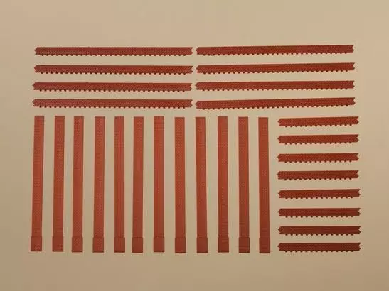 Auhagen 80402 - Säulen und Ziegelfriese rot H0 1:87