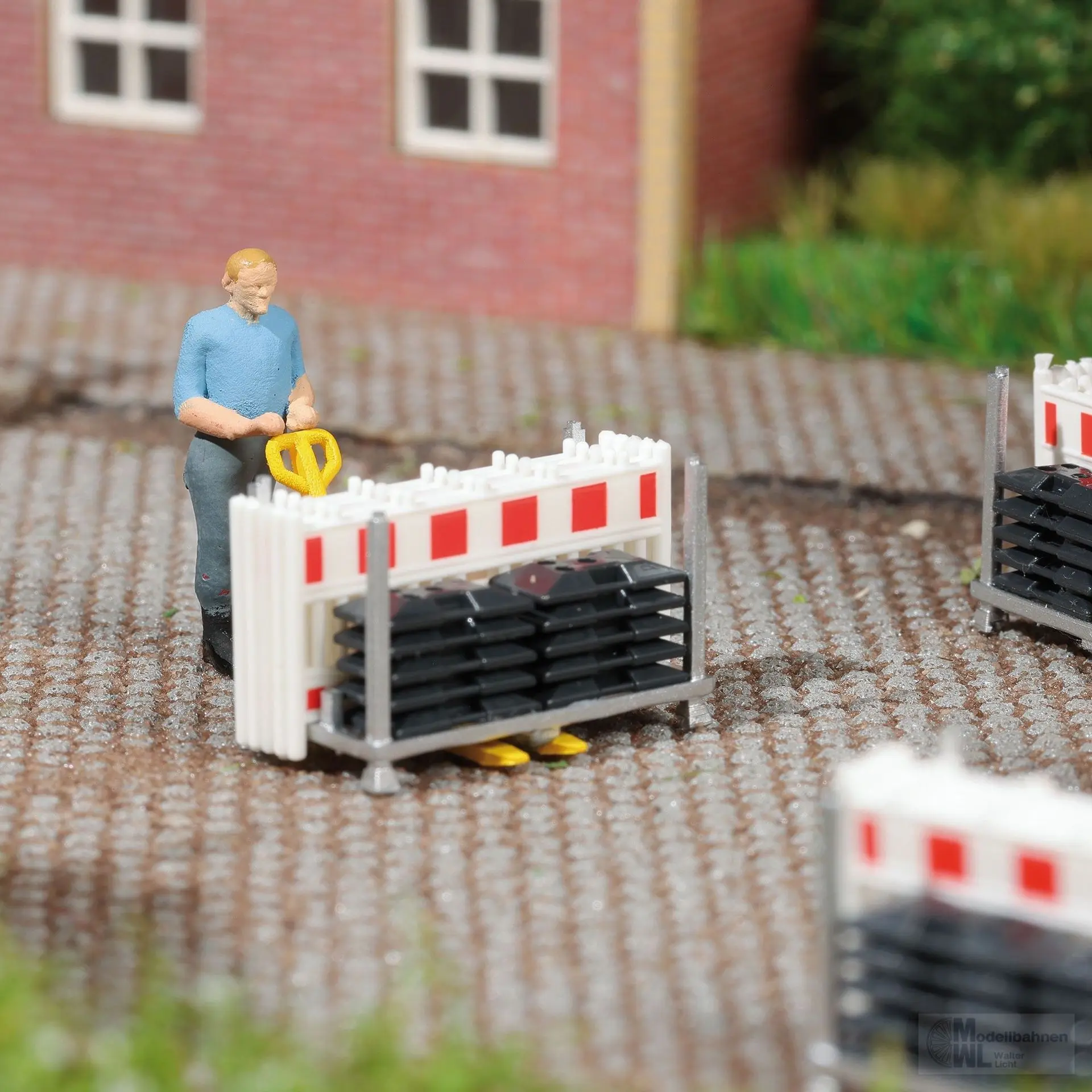 Busch 79897 - A-Set: Schrankenzaun-Transort H0 1:87